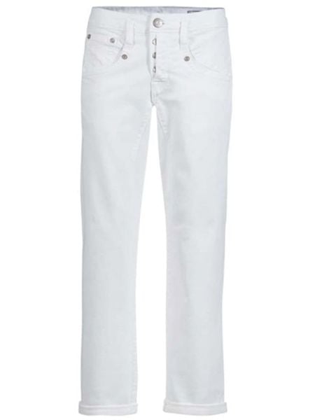 Herrlicher Dżinsy "Shyra" - Tapered fit - w kolorze białym rozmiar: W29. Białe jeansy damskie Herrlicher. Za 210.81 zł.