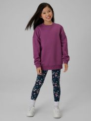 4F Legginsy dzianinowe dziewczęce - multikolor 134 (8-9 lat). Koszulki dziewczęce 4f, s, bez wzorów, z bawełny, bez ramiączek. Za 69.99 zł.