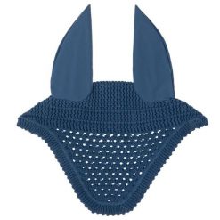 Czapka z muchą dla koni QHP Salerno. Niebieskie czapki męskie QHP, bez wzorów, sportowe. Za 156.50 zł.