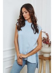 So Cachemire Sweter "Ernon" w kolorze błękitnym rozmiar: M. Niebieskie swetry klasyczne damskie So Cachemire, m, z kaszmiru, bez kołnierzyka. Za 221.88 zł.