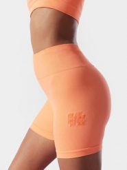 4F Legginsy krótkie treningowe bezszwowe z materiałów z recyklingu damskie 4F x Anna Lewandowska M/L. Brązowe legginsy damskie 4f, l, bez wzorów, z dzianiny. W wyprzedaży za 79.99 zł.