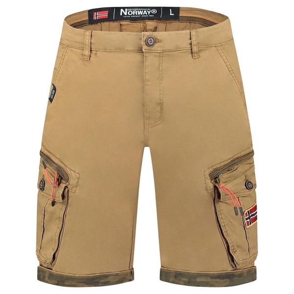 Bermudy Geographical Norway PARENTO KAKI DB MEN 317 khaki męska. Zielone szorty sportowe męskie Geographical Norway, m, trekkingowe. Za 149.00 zł.