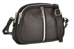 Listonoszka czarna BARBERINI'S skórzana 03-1. Czarne shopper bag damskie Barberinis, bez wzorów, ze skóry, na ramię, bez dodatków. Za 169.99 zł.