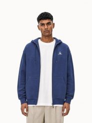 Bluza z kapturem Le Coq Sportif Contemporain LF N°1. Niebieskie bluzy z kapturem męskie Le Coq Sportif, l, z materiału. Za 618.00 zł.