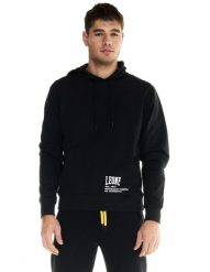 Bluza z kaptur na co dzień na siłownię. Czarne bluzy sportowe męskie LEONE 1947 APPAREL, xs, z bawełny. Za 105.21 zł.