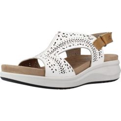 Sandały FLUCHOS F1481 Biały. Białe sandały damskie LUCHOS, bez wzorów, ze skóry, bez obcasa. Za 308.99 zł.