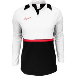 Bluza treningowa damska Nike NK Df Academy 21 Drill Top. Białe bluzy bez kaptura damskie Nike, bez wzorów, bez ramiączek. Za 128.18 zł.