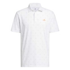Koszulka polo z nadrukiem adidas ULT Esce. Białe koszulki polo męskie Adidas, m, bez wzorów, bez ramiączek. Za 317.50 zł.