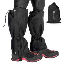 Stuptuty trekkingowe, wodoodporne ochraniacze na buty czarne. Czarne obuwie trekkingowe damskie SPRINGOS, na zimę. Za 42.95 zł.