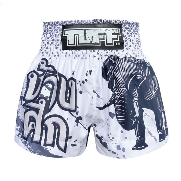 Spodenki treningowe TUFF Elephant. Białe szorty damskie TUFF, bez wzorów, sportowe. Za 149.00 zł.