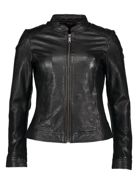 Bugatti Skórzana kurtka w kolorze czarnym rozmiar: 36. Czarne kurtki damskie Bugatti, bez wzorów, ze skóry, bez kaptura. Za 717.99 zł.