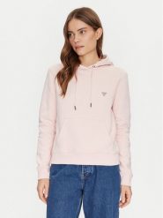 Guess Jeans Bluza W4YQ04 KC811 Różowy Regular Fit. Czerwone bluzy bez kaptura damskie Guess Jeans, l, z bawełny. Za 199.99 zł.