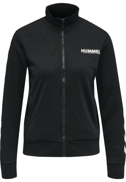 Damska bluza dresowa zapinana na zamek Hummel Legacy. Czarne bluzy bez kaptura damskie HUMMEL, s, z dresówki. Za 193.40 zł.