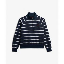 Bluza damska Superdry Ath Henley. Niebieskie bluzy bez kaptura damskie Superdry. Za 284.00 zł.