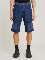 G-Star Bojówki dżinsowe w kolorze granatowym rozmiar: W32. Niebieskie szorty męskie G-Star, z aplikacjami, z bawełny, retro. Za 265.40 zł.