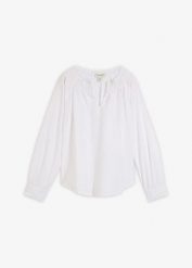 Tunika z domieszką jedwabiu. Czerwone tuniki damskie bonprix, na imprezę, bez wzorów, eleganckie, bez kołnierzyka, bez ramiączek. Za 94.99 zł.