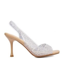 Sandały JENNY. Brązowe sandały damskie Jenny, bez wzorów, bez obcasa, na szpilce. Za 139.99 zł.