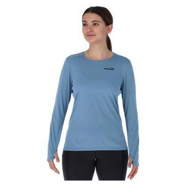 Bluza do biegania damska Inov-8 Performance Long Sleeve. Niebieskie bluzy bez kaptura damskie Inov-8, l. Za 115.49 zł.
