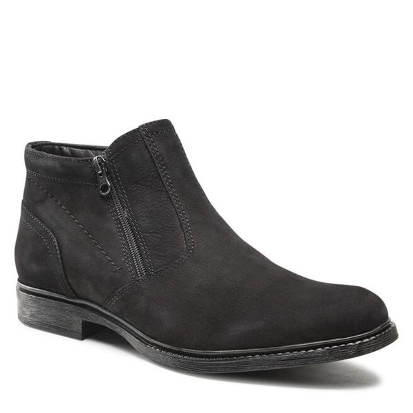 Botki Lasocki. Czarne buty zimowe męskie Lasocki, bez zapięcia. Za 249.99 zł.