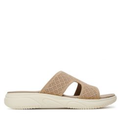 Klapki Clara Barson. Brązowe klapki damskie Clara Barson, bez wzorów, bez obcasa. Za 119.99 zł.