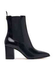 LAUREN RALPH LAUREN Botki Rlyn Bte Hl Bo Bte 802P12049001 Czarny. Czarne botki damskie Lauren Ralph Lauren, ze skóry, bez obcasa, na słupku, bez zapięcia. Za 1,199.00 zł.