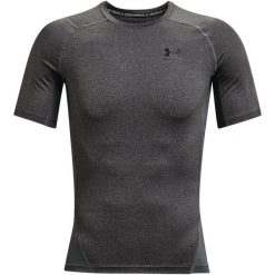 Koszulka sportowa z krótkim rękawem Szary. Czarne t-shirty męskie Under Armour, xl, z materiału, bez ramiączek, na fitness i siłownię. Za 170.15 zł.
