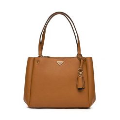 Torebka Guess. Brązowe torebki klasyczne damskie Guess, z aplikacjami, bez dodatków. Za 449.99 zł.