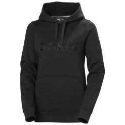 Bluza damska z kapturem Helly Hansen Elevate. Czarne bluzy z kapturem damskie Helly Hansen, na lato, m, z bawełny. Za 457.00 zł.