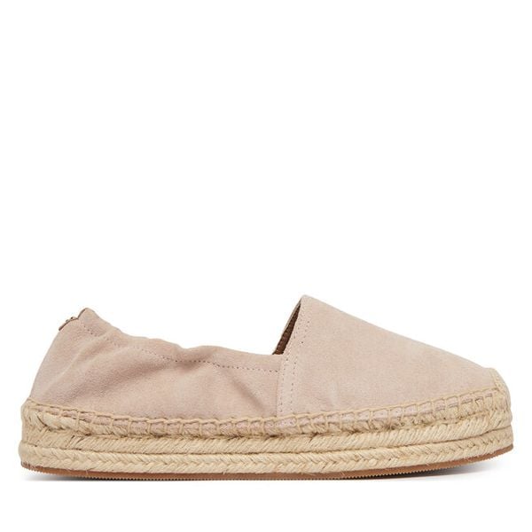 Espadryle BOSS. Czerwone espadryle damskie Boss, bez wzorów, bez obcasa. Za 503.99 zł.
