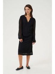 Kaffe Sukienka w kolorze czarnym rozmiar: S. Czarne sukienki damskie Kaffe, na co dzień, s, bez wzorów, z koronki, bez kołnierzyka, bez ramiączek, midi, proste. Za 130.99 zł.