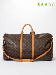 Louis Vuitton Torba podróżna "Keepall Bandouliere 60" w kolorze brązowym - 60 x 26 x 31 cm rozmiar: onesize. Brązowe torebki klasyczne damskie Louis Vuitton, bez wzorów, z materiału, bez dodatków. Za 3,388.40 zł.