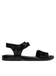 Melissa Sandały Mar Sandal II Ad 33815 Czarny. Czarne sandały damskie Melissa, bez wzorów, z tworzywa sztucznego, bez obcasa, na płaskiej podeszwie. Za 290.99 zł.