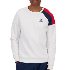 Bluza Le Coq Sportif Tricolore N°2. Białe bluzy z kapturem męskie Le Coq Sportif, xs, z bawełny. Za 299.45 zł.
