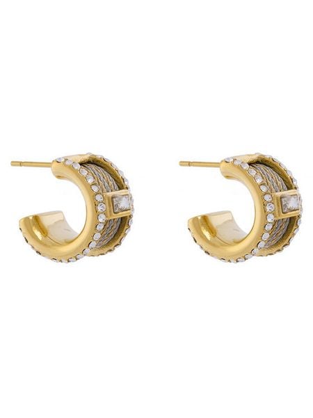 Guess Kolczyki JUBE05 391JW Złoty. Żółte kolczyki damskie Guess, metalowe. Za 219.99 zł.