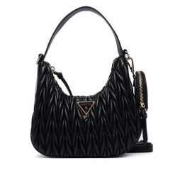 Torebka Guess. Czarne torebki klasyczne damskie Guess, z aplikacjami, bez dodatków. Za 284.99 zł.