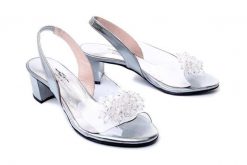 BRENDA ZARO T4023A mercuri, sandały damskie. Szare sandały damskie Brenda Zaro, bez wzorów, z gumy, bez obcasa, na obcasie. Za 249.95 zł.