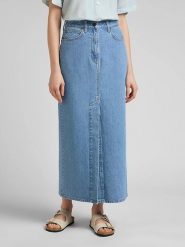 LEE ULTRA LONG SPLIT DAMSKA SPÓDNICA JEANSOWA DŁUGA SKI LIGHT VADA L38LOMW. Spódniczki damskie Lee, l, bez wzorów, z jeansu, maxi. Za 289.99 zł.