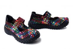 ROCK SPRING Over tutti frutti black, półbuty damskie. Czarne półbuty damskie Rock Spring, bez wzorów, rockowe, bez obcasa. Za 204.90 zł.