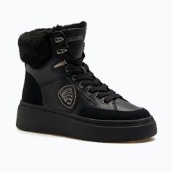 Buty damskie Blauer USA F6MARIBEL02 Mid. Czarne buty sportowe na co dzień damskie Blauer, bez wzorów, z materiału. Za 769.99 zł.