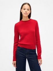 GAP Sweter w kolorze czerwonym rozmiar: S. Czerwone swetry klasyczne damskie GAP, s, bez kołnierzyka. Za 123.25 zł.