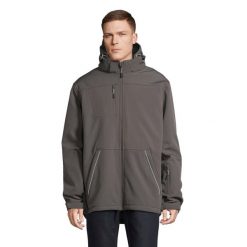 Męska Kurtka Rock Padded Soft Shell Jacket. Brązowe kurtki męskie SOL'S, m, bez wzorów, rockowe, bez kaptura. Za 578.99 zł.