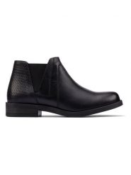 Clarks Sztyblety "Demi2 Beat" w kolorze czarnym rozmiar: 39. Czarne botki damskie Clarks, sportowe, bez obcasa, bez zapięcia. Za 152.98 zł.