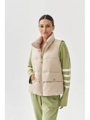 TATUUM Kamizelka puchowa "Trek" w kolorze beżowym rozmiar: XL. Brązowe kamizelki damskie Tatuum, xl, z puchu. Za 357.63 zł.