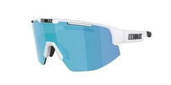Okulary przeciwsłoneczne Bliz Matrix Small. Białe okulary przeciwsłoneczne męskie Bliz, ze lnu, prostokątne. Za 349.99 zł.