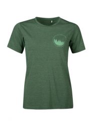 Koszulka damska Halti Lehti. Zielone t-shirty damskie Halti, l, bez wzorów, z bawełny, bez kołnierzyka. Za 299.99 zł.