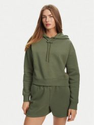Hunter Bluza Liza HARW0044242 Khaki Cropped Fit. Brązowe bluzy bez kaptura damskie Hunter, xs, z syntetyku. Za 189.99 zł.
