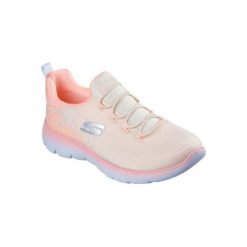 Buty SKECHERS SUMMITS MORNING GLOW Pomarańczowy. Brązowe obuwie do biegania damskie Skechers, Skechers Sport. Za 291.99 zł.