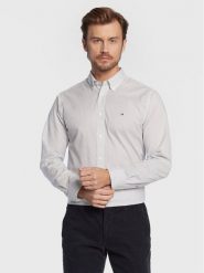 Tommy Hilfiger Koszula Mini Geo MW0MW25036 Biały Regular Fit. Białe koszule męskie Tommy Hilfiger, l, bez wzorów, z bawełny, bez kołnierzyka, bez ramiączek. Za 239.99 zł.