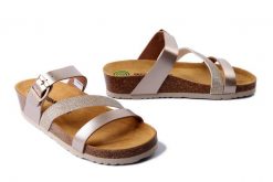 DR. BRINKMANN 700753-82 gold, klapki damskie. Żółte klapki damskie Dr. Brinkmann, bez wzorów, bez obcasa. Za 204.90 zł.