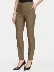 HUGO Spodnie materiałowe Hagonia-1 50539991 Brązowy jasny Slim Fit. Brązowe spodnie materiałowe damskie Hugo, bez wzorów, z materiału. Za 468.99 zł.